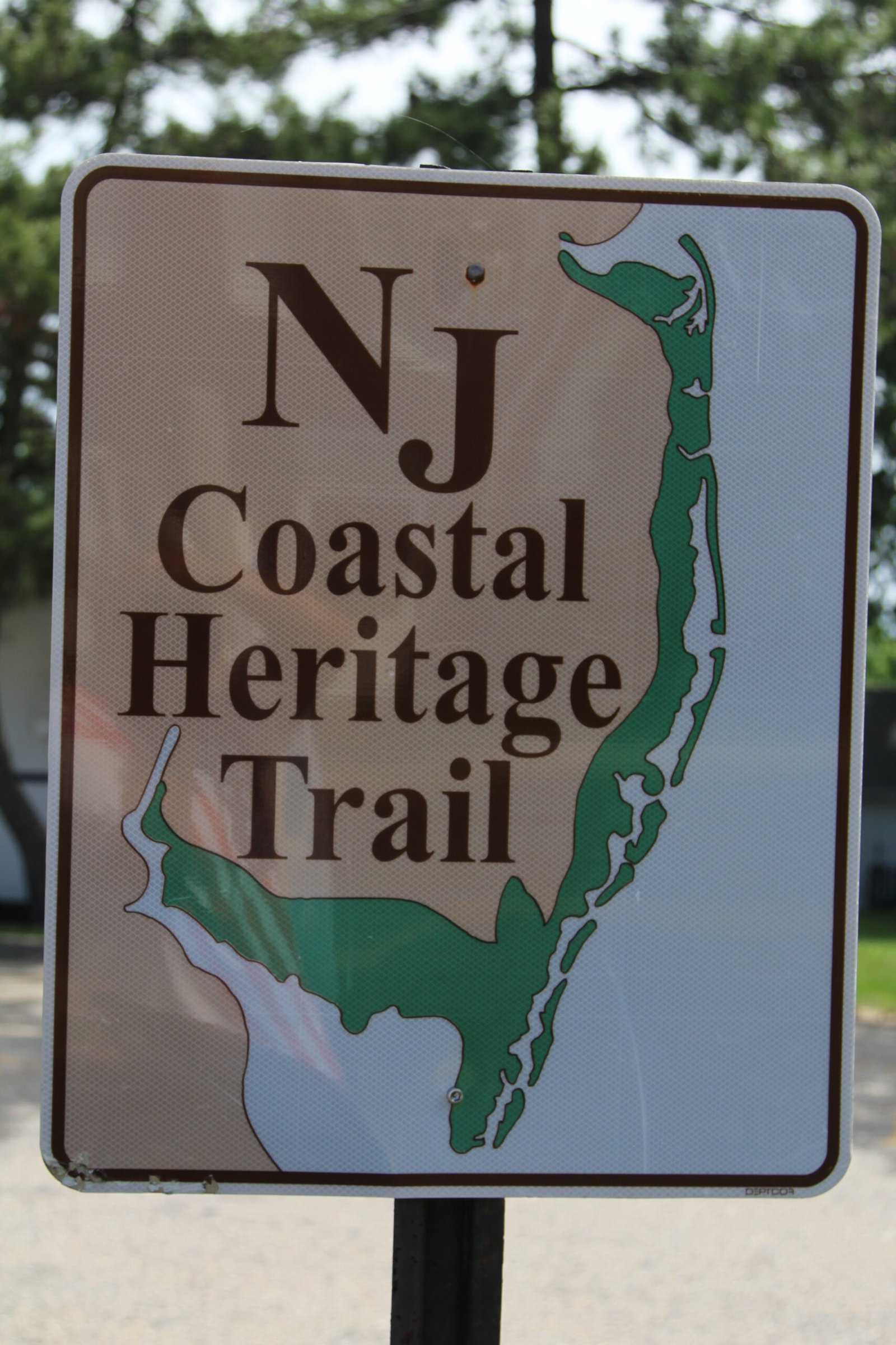 NJ Coastal Heritage Trial sign